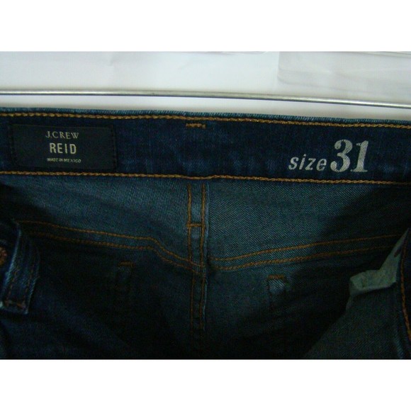 J.Crew Women Jeans Size 31 Blue REID Skinny Mid Rise Faded Dark Classic Denim - Picture 6 of 6
